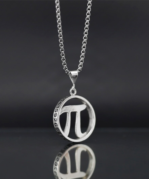 Pi Anhaenger Nummer Sterling Silber